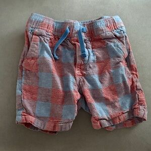 GAP Kids Plaid Shorts in Red and Blue